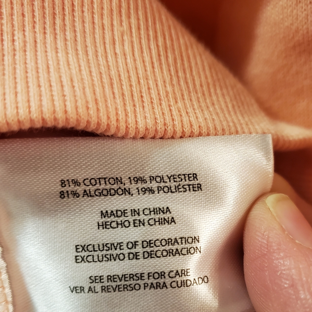 =/^Gap women's Henley sweatshirt in peach Ladies M - Picture 7 of 13